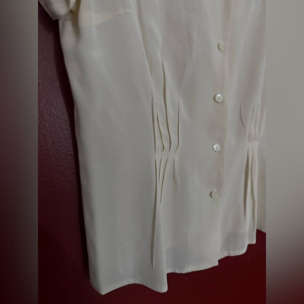 90s silk pleat shirt - Picture 6 of 9
